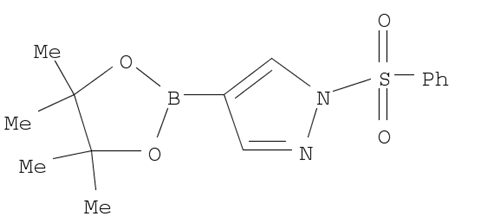 1-(Phenylsulfonyl)-4-(4，4，5，5-tetramethyl-1，3，2-dioxaborolan-2-yl)-1H-pyrazole